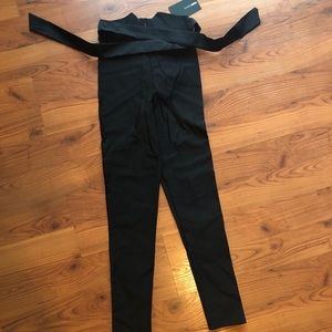 Fashion Nova black tie pants NWT